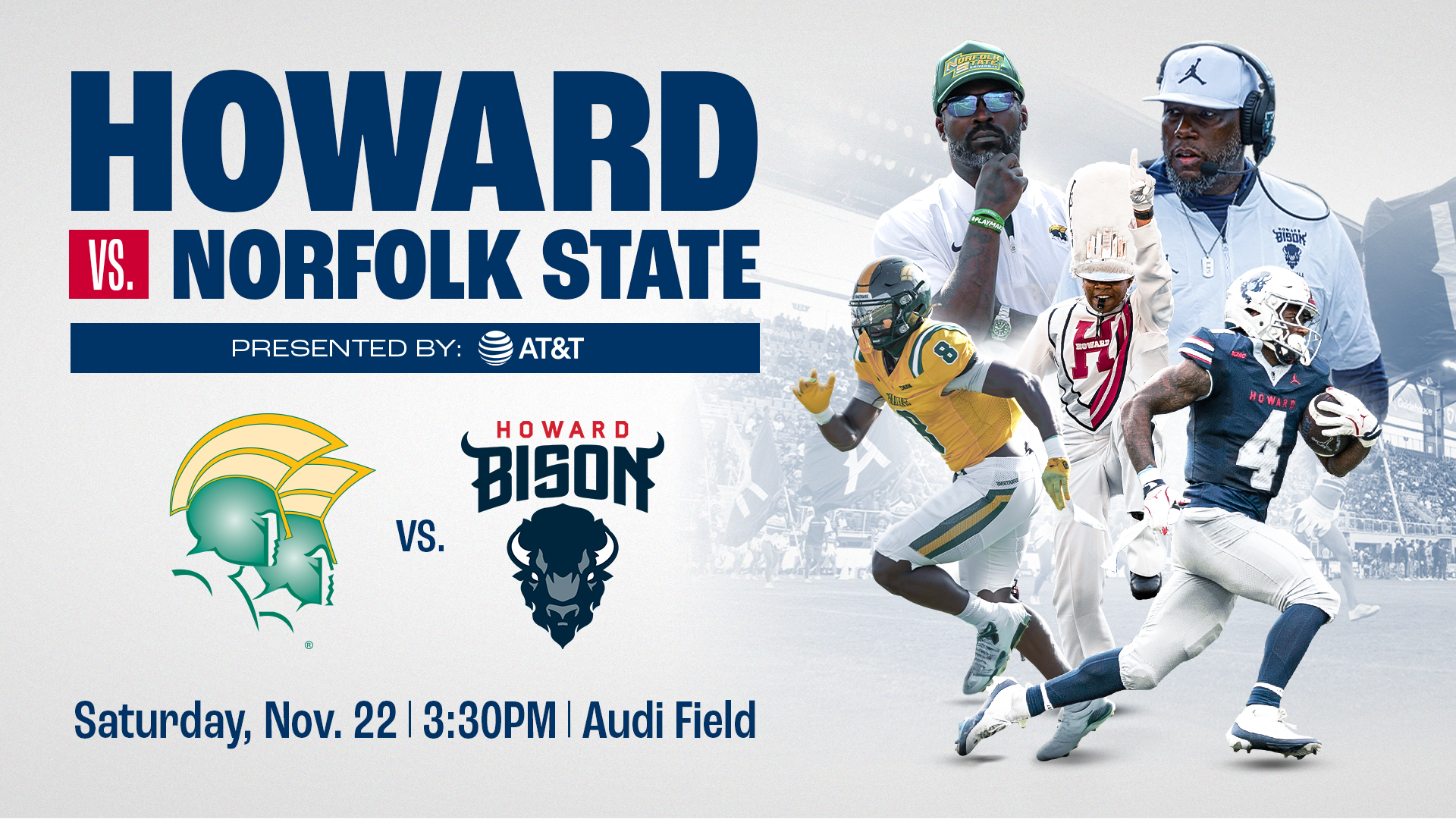 Howard vs. Norfolk State on November 25 @ 3:30 PM | HBCU Football